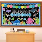Decorações de quadro de avisos Justforjoyful Sea Animal Theme