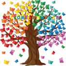 Decorações de quadro de avisos Zonon Butterfly Tree 128 unidades