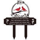 Decorações de túmulos Cardinals Memorial Markers Metal 35x29cm