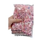 Decorações De Unhas Em Resina Com Laços E Flores Azuis, Pacote De 50g Com 500-600 Peças Para