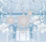 Decorações em espiral penduradas em flocos de neve de Natal Moon Boat