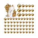 Decorações Para Bolos Em Forma De Bola Dourada 66 PCS 4 Tamanhos DIY Para Cupcakes Casamento