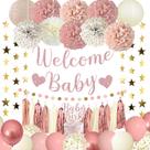 Decorações para chá de bebê Amandir Dusty Pink Girl +Suprimentos