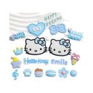 Decorações Para Clogs Hello Kitty Azuis, Acessórios DIY Para Sapatos, Fivelas Destacáveis Para