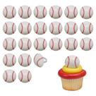 Decorações para cupcakes DecoPac Anéis de Baseball 24 unidades