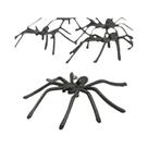 Decorações Para Festa De Halloween, 10 Peças De Aranhas Falsas Luminosas De Borracha, Figuras De
