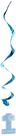 Decorações para pendurar festas Beistle 1st Birthday Whirls Blue