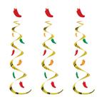 Decorações penduradas Beistle 30 Chili Pepper Whirls