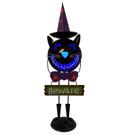 Decorações solares de Halloween para gatos pretos ao ar livre de 60 cm com LED
