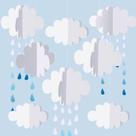 Decorações suspensas Eersida 3D Cloud Paper Artificial Clouds