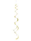 Decorações suspensas em espiral exclusivas em ouro deslumbrante (pacote com 8)