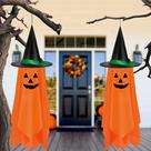 Decorações suspensas LINAYE Halloween Pumpkin Ghost, pacote com 2