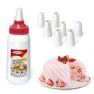 Decorador de Bolos e Cupcakes com 8 Bicos 350 Ml Injetemp