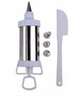 Decorador Para Bolo Cupcake Inox 4 Bicos Espatula
