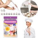 Decorar Bolo Cup Cake Torta Bisnaga Com 8 Bicos Confeitar