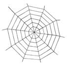 Decoration Fun World Black Widow Rope Web com 150 cm de largura