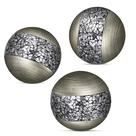 Decorative Balls Creative Scents Schonwerk Silver, conjunto de 3