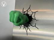 Decorativo Hulk Esmaga! Arte Geek para Parede Herói Marvel