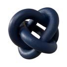 Decorativo Wood Knot Decor Chain Link GUDAGUU azul marinho