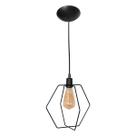 Decore com Sofisticação: Lustre Pendente Aramado Oslo Preto da Plug Lar