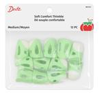 Dedales Dritz Soft Comfort Medianos Verdes, 12 Piezas