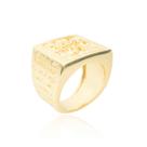 Dedeira Masculina Salmo 91 Banhada a Ouro 18k