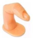 Dedo Postiço Para Treinamento Unha De Gel Fibra Uv Porcelan Dedo Postiço Para Treinamento Unha De Gel Fibra Uv Porcelan