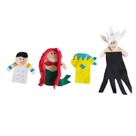 Dedoches de Feltro Sereia 4 Personagens Kits e Gifts