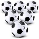 Deekin, 6 peças de bolas de futebol, tamanho 4, pretas com bomba Deekin, 6 peças de bolas de futebol, tamanho 4, pretas com bomba