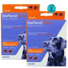Defend Pro Cães 21 a 40Kg Prevenção de Pulgas e Carrapatos em Cães kit Com 2