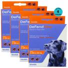 Defend Pro Cães 21 a 40Kg Prevenção de Pulgas e Carrapatos em Cães kit Com 4