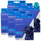 Defend Pro Cães Acima de 40Kg Prevenção de Pulgas e Carrapatos em Cães kit Com 6