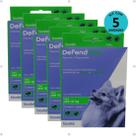 Defend Pro Cães até 10Kg Prevenção de Pulgas e Carrapatos em Cães kit Com 5