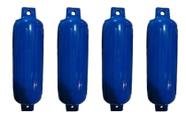 Defensa Inflável Azul G5 21,25 X 67,50 cm Lancha Barco Kit 4