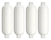 Defensa Inflável Branca G2 11,4 X 40,6cm Lancha Barco Kit 4 Defensa Inflável Branca G2 11,4 X 40,6cm Lancha Barco Kit 4