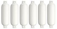 Defensa Inflável Branca G2 11,4 X 40,6cm Lancha Barco Kit 6
