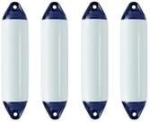 Defensa Náutica F0 11x41 Branca Inflável Barco Lancha Kit 4