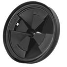 Defletor de pia para triturador de lixo de 3 3/8" QCB-AM, protetor contra respingos para InSinkErator, tampa silenciosa de reposição para a série Evolution da InSinkErator (preto)