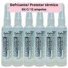 Defrizante Cabelo e Brilho 5ml Kit com 12 ampolas Anti frizz