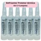 Defrizante Cabelo e Brilho 5ml Kit com 6 ampolas Anti frizz