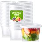 Deli Containers NEEBAKE 500 ml com tampas, conjunto de 60 unidades, para micro-ondas