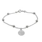 Delicadas pulseiras diversas em prata 925