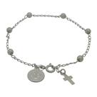 Delicadas pulseiras diversas em prata 925