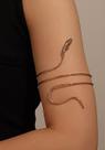 Delicado Pulseira Bracelete Braco Dourada Cobra Espiral Luxo