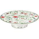 Delicata Prato Bolo 7X26X26Cm Bonechina Verde Com Pé