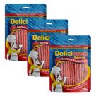 Deliciosso palito fino sabor carne 200g - kit 3 un