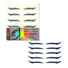 Delineador Adesivo Delineados Com Glitter azul Com 4 Pares