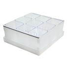 Dello - Caixa Organizadora com 9 Porta Objetos - Cristal