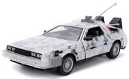 Delorean Back To The Future Versão Frost c/ Luz Jada 1/24