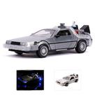 DeLorean Time Machine - Hover - C/ Luz - De Volta Para o Futuro 2 - Jada Toys - 1/24